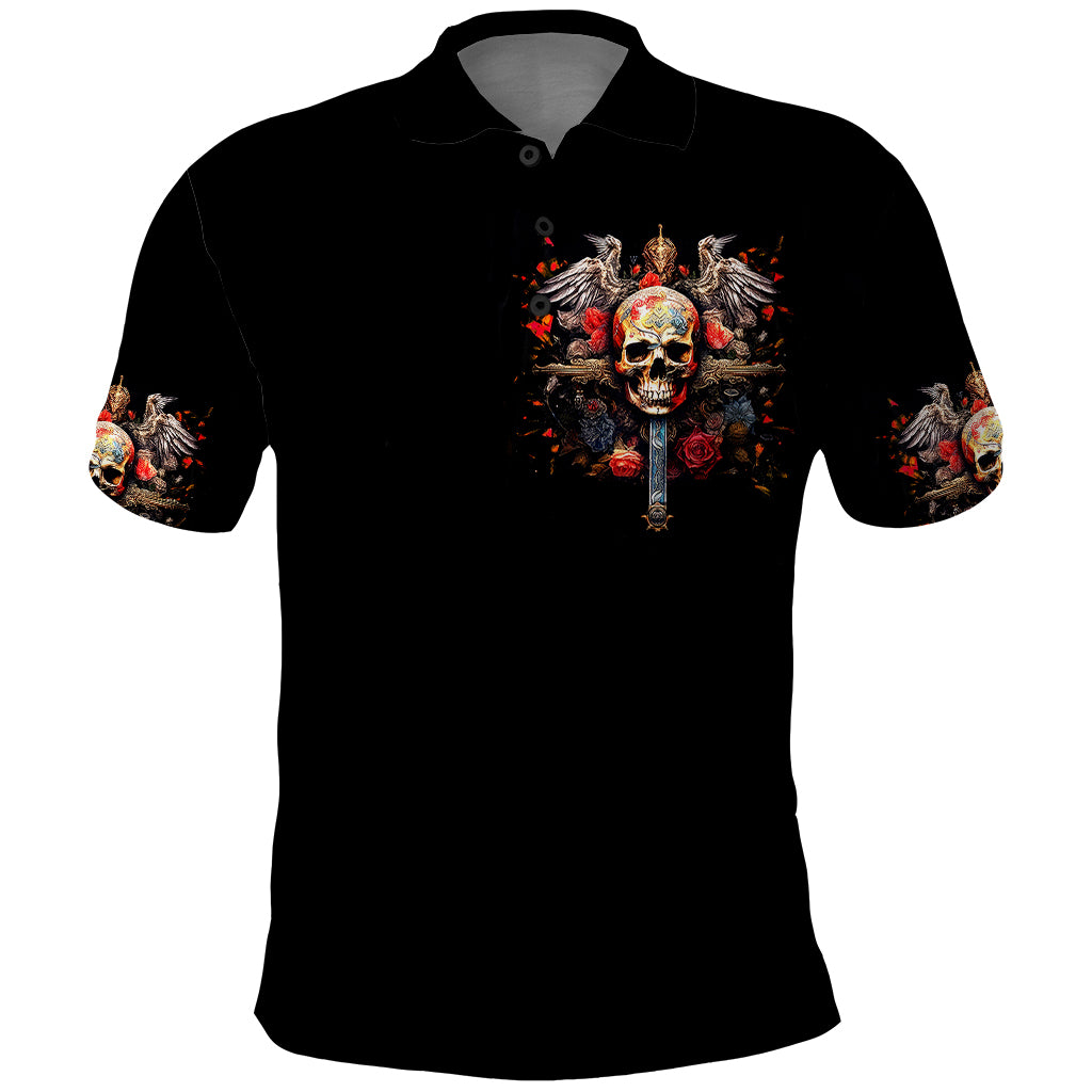 Cross Skull Polo Shirt Honesty Loyalty And Respect Worth More Than Gold, Diamond - Wonder Print Shop