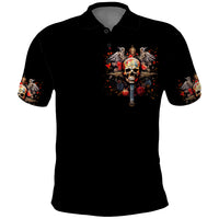 Cross Skull Polo Shirt Honesty Loyalty And Respect Worth More Than Gold, Diamond - Wonder Print Shop