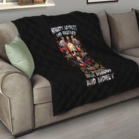 Cross Skull Quilt Honesty Loyalty And Respect Worth More Than Gold, Diamond - Wonder Print Shop