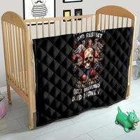 Cross Skull Quilt Honesty Loyalty And Respect Worth More Than Gold, Diamond - Wonder Print Shop