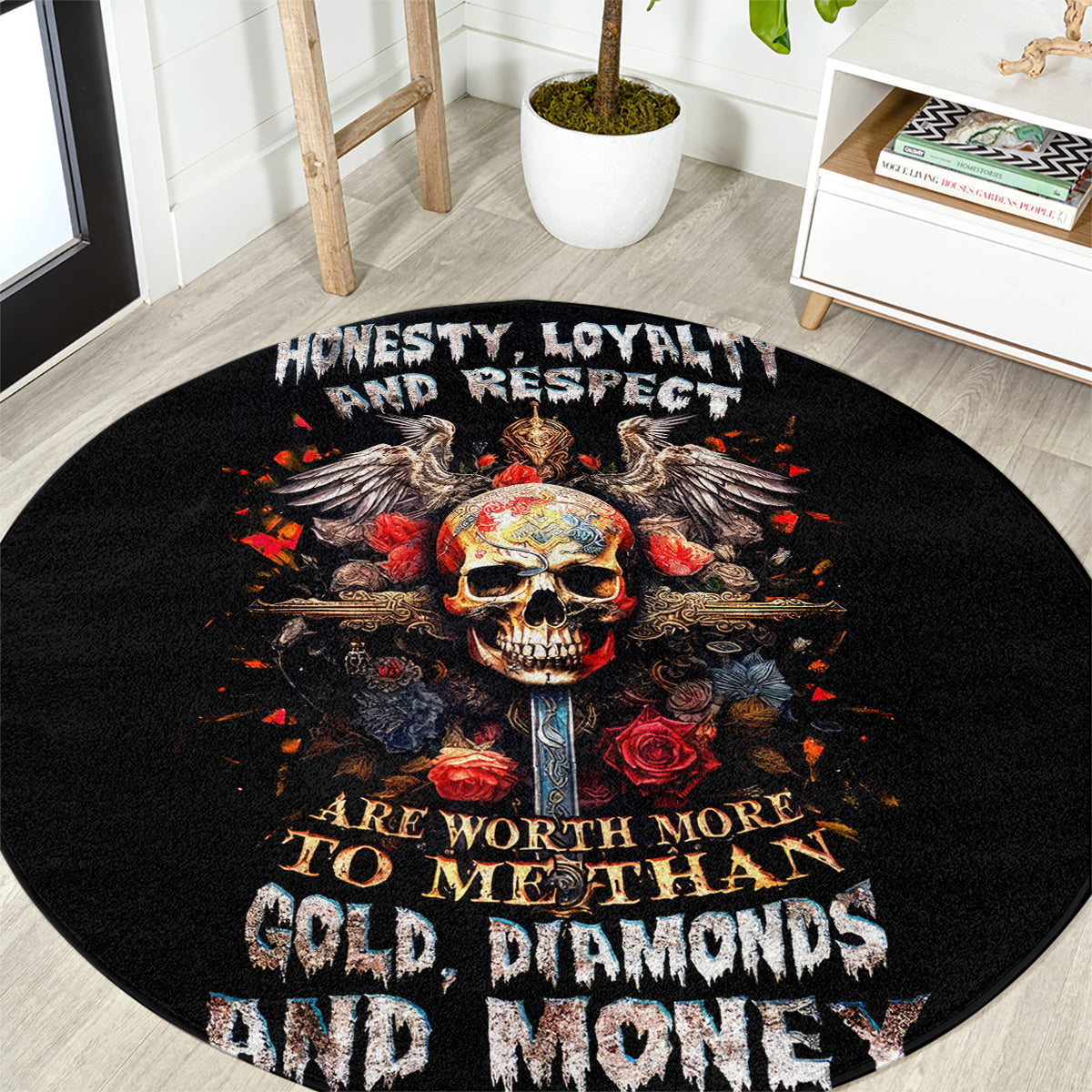 cross-skull-round-carpet-honesty-loyalty-and-respect-worth-more-than-gold-diamond