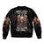 Cross Skull Sleeve Zip Bomber Jacket Honesty Loyalty And Respect Worth More Than Gold, Diamond - Wonder Print Shop