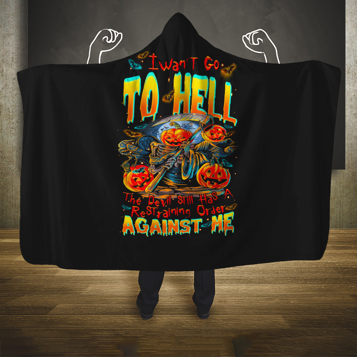 pumpkin-skull-hooded-blanket-i-want-go-to-hell-the-devil-still-restraining-against-me