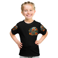 Pumpkin Skull Kid T Shirt I Wan't Go To Hell The Devil Still Restraining Against Me - Wonder Print Shop