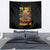 Pumpkin Skull Tapestry I Wan't Go To Hell The Devil Still Restraining Against Me - Wonder Print Shop
