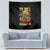Pumpkin Skull Tapestry I Wan't Go To Hell The Devil Still Restraining Against Me - Wonder Print Shop