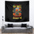 Pumpkin Skull Tapestry I Wan't Go To Hell The Devil Still Restraining Against Me - Wonder Print Shop