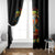 Pumpkin Skull Window Curtain I Wan't Go To Hell The Devil Still Restraining Against Me - Wonder Print Shop