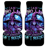 Witch Skull Car Mats Iam Who Iam Your Approval Isn't Need - Wonder Print Shop