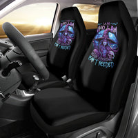 Witch Skull Car Seat Cover Iam Who Iam Your Approval Isn't Need - Wonder Print Shop