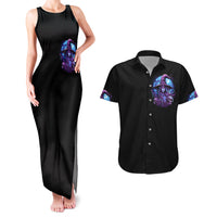 Witch Skull Couples Matching Tank Maxi Dress and Hawaiian Shirt Iam Who Iam Your Approval Isn't Need - Wonder Print Shop