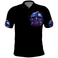 Witch Skull Polo Shirt Iam Who Iam Your Approval Isn't Need - Wonder Print Shop