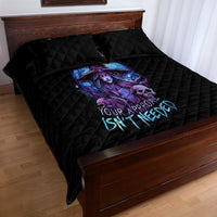 Witch Skull Quilt Bed Set Iam Who Iam Your Approval Isn't Need - Wonder Print Shop