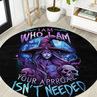 witch-skull-round-carpet-iam-who-iam-your-approval-isnt-need