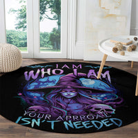 witch-skull-round-carpet-iam-who-iam-your-approval-isnt-need