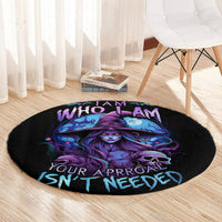 witch-skull-round-carpet-iam-who-iam-your-approval-isnt-need
