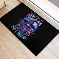 Witch Skull Rubber Doormat Iam Who Iam Your Approval Isn't Need - Wonder Print Shop