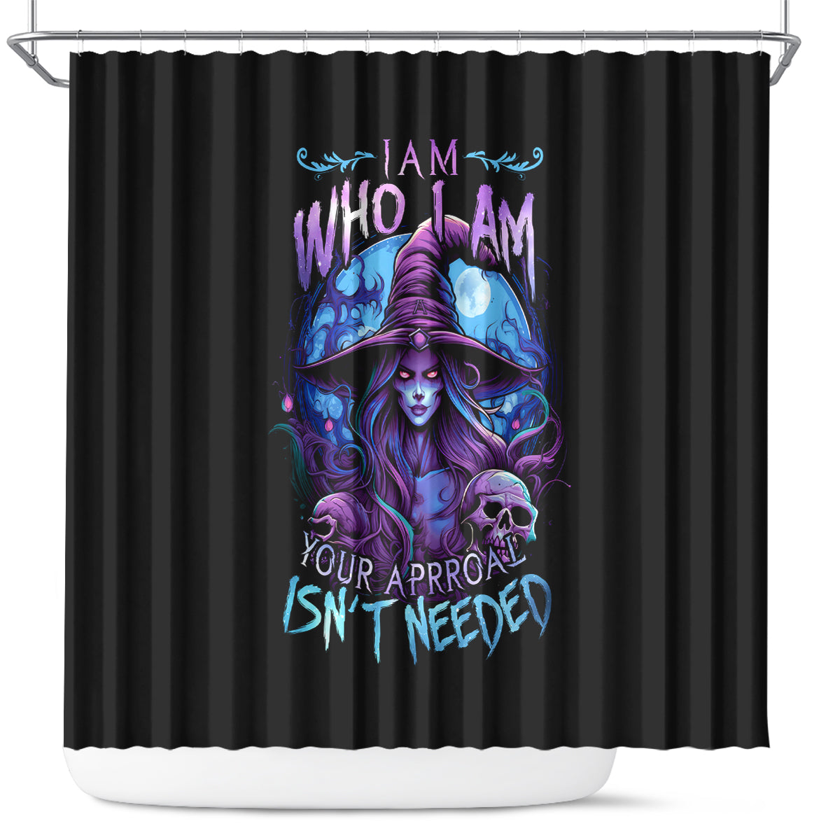 witch-skull-shower-curtain-iam-who-iam-your-approval-isnt-need