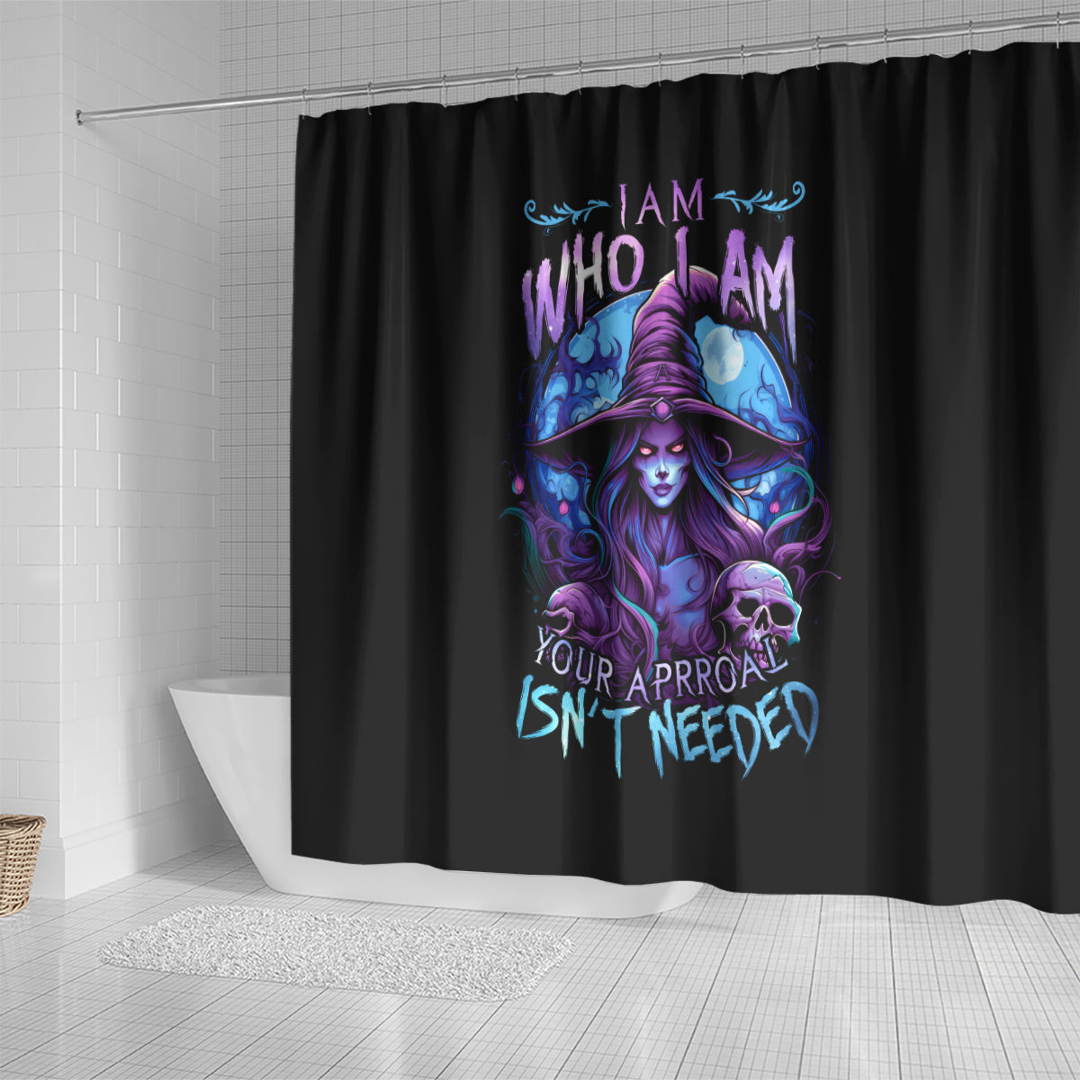 witch-skull-shower-curtain-iam-who-iam-your-approval-isnt-need