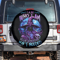 Witch Skull Spare Tire Cover Iam Who Iam Your Approval Isn't Need - Wonder Print Shop