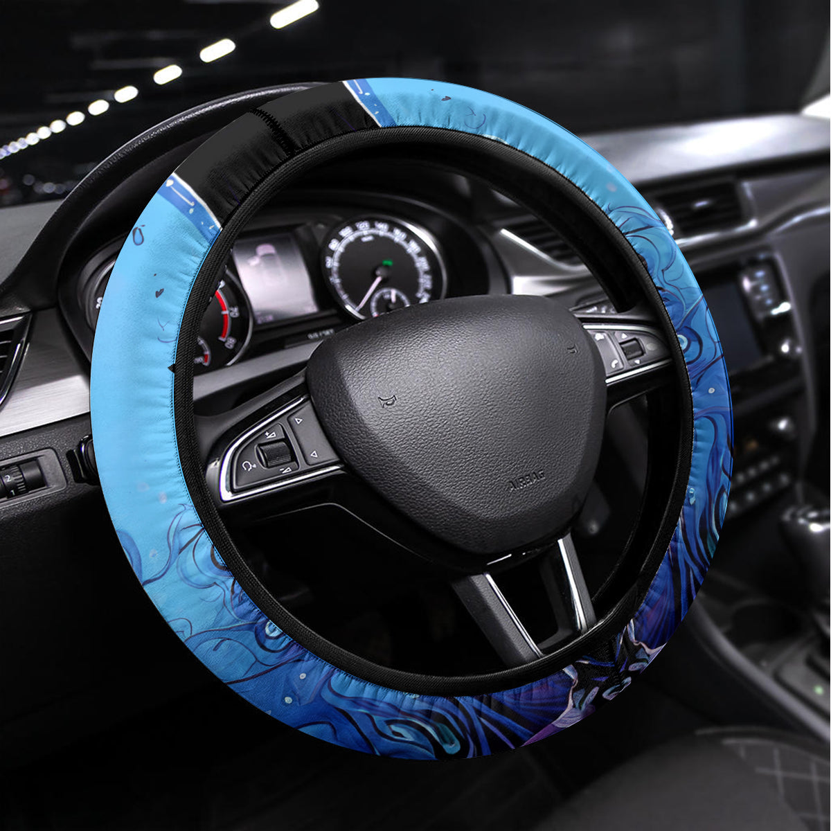 Witch Skull Steering Wheel Cover Iam Who Iam Your Approval Isn't Need - Wonder Print Shop
