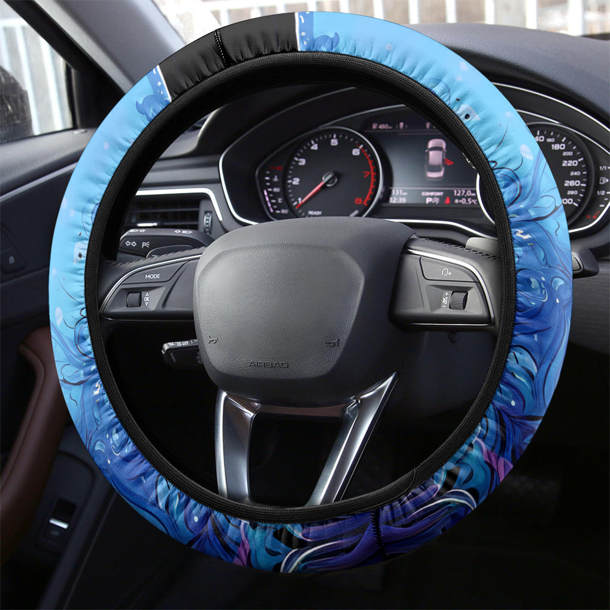 Witch Skull Steering Wheel Cover Iam Who Iam Your Approval Isn't Need - Wonder Print Shop