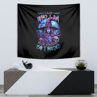 Witch Skull Tapestry Iam Who Iam Your Approval Isn't Need - Wonder Print Shop