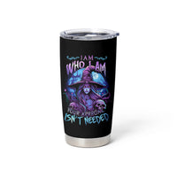 Witch Skull Tumbler Cup Iam Who Iam Your Approval Isn't Need - Wonder Print Shop