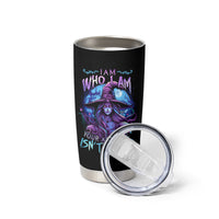 Witch Skull Tumbler Cup Iam Who Iam Your Approval Isn't Need - Wonder Print Shop