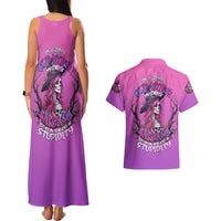 Witch Skull Couples Matching Tank Maxi Dress and Hawaiian Shirt I'm A Grumpy Old Lady Sarcasm Depends On Your Stupidity - Wonder Print Shop