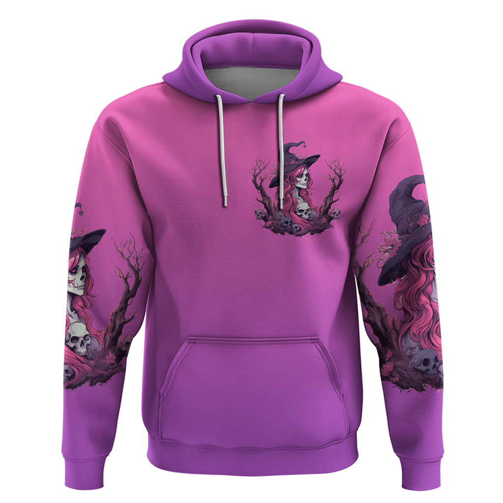 Witch Skull Hoodie I'm A Grumpy Old Lady Sarcasm Depends On Your Stupidity - Wonder Print Shop