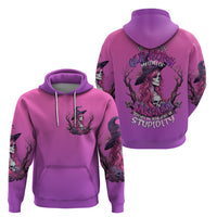 Witch Skull Hoodie i'm A Grumpy Old Lady Sarcasm Depends On Your Stupidity - Wonder Print Shop