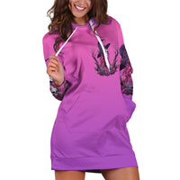 Witch Skull Hoodie Dress I'm A Grumpy Old Lady Sarcasm Depends On Your Stupidity - Wonder Print Shop