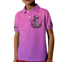 Witch Skull Kid Polo Shirt i'm A Grumpy Old Lady Sarcasm Depends On Your Stupidity - Wonder Print Shop