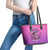 Witch Skull Leather Tote Bag I'm A Grumpy Old Lady Sarcasm Depends On Your Stupidity - Wonder Print Shop
