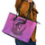 Witch Skull Leather Tote Bag I'm A Grumpy Old Lady Sarcasm Depends On Your Stupidity - Wonder Print Shop