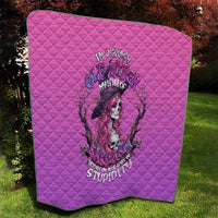 Witch Skull Quilt I'm A Grumpy Old Lady Sarcasm Depends On Your Stupidity - Wonder Print Shop