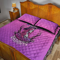 Witch Skull Quilt Bed Set I'm A Grumpy Old Lady Sarcasm Depends On Your Stupidity - Wonder Print Shop