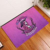 Witch Skull Rubber Doormat I'm A Grumpy Old Lady Sarcasm Depends On Your Stupidity - Wonder Print Shop