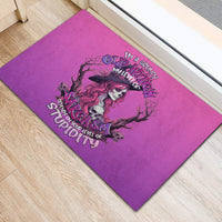 Witch Skull Rubber Doormat I'm A Grumpy Old Lady Sarcasm Depends On Your Stupidity - Wonder Print Shop