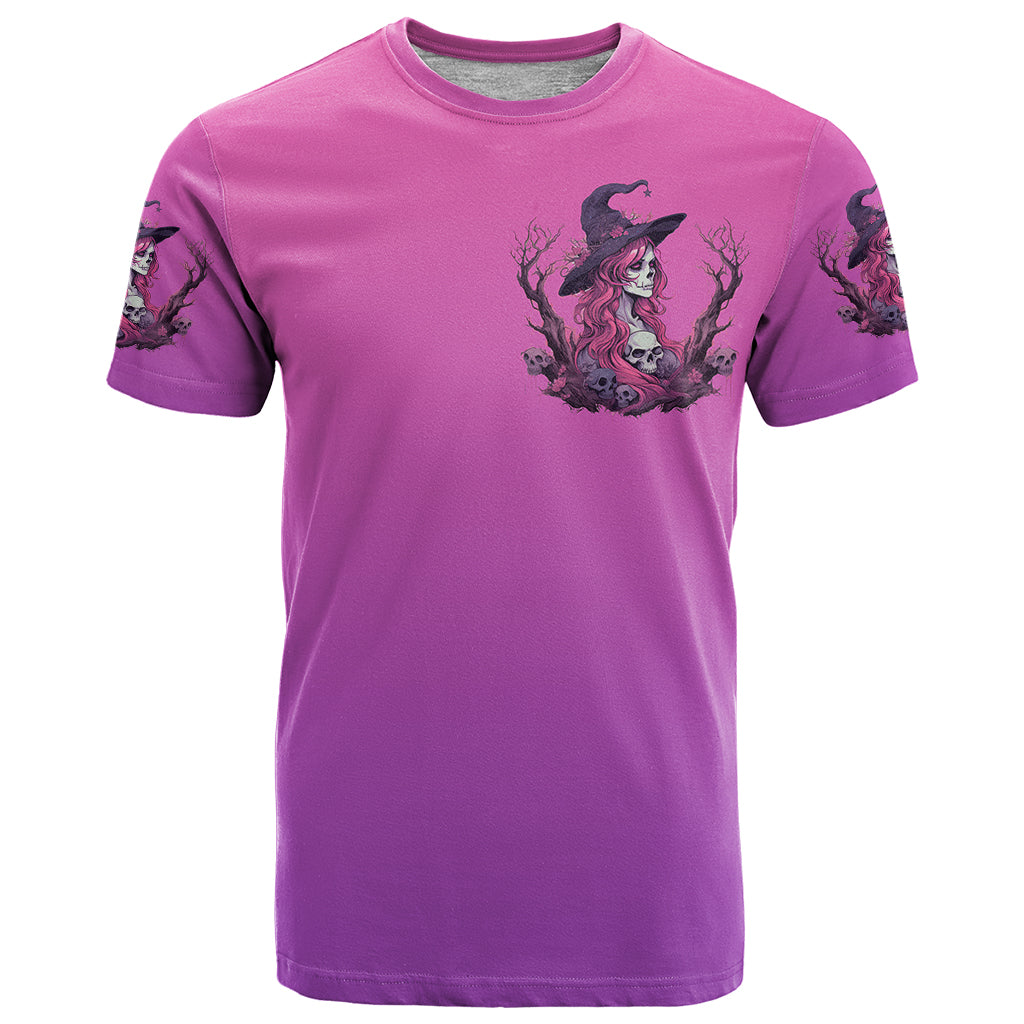 Witch Skull T Shirt I'm A Grumpy Old Lady Sarcasm Depends On Your Stupidity - Wonder Print Shop