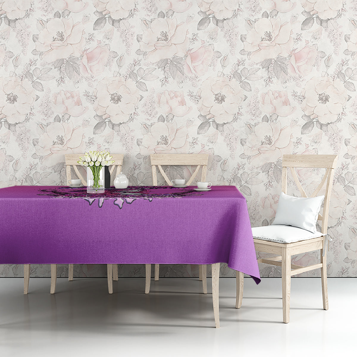 Witch Skull Tablecloth I'm A Grumpy Old Lady Sarcasm Depends On Your Stupidity - Wonder Print Shop