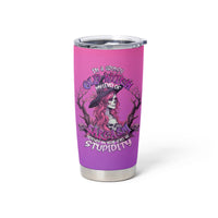 Witch Skull Tumbler Cup I'm A Grumpy Old Lady Sarcasm Depends On Your Stupidity - Wonder Print Shop
