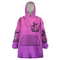 Witch Skull Wearable Blanket Hoodie I'm A Grumpy Old Lady Sarcasm Depends On Your Stupidity - Wonder Print Shop