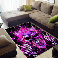 Queen Skull Area Rug Bitch I'm Not A Princess I'm The Fucking Queen - Wonder Print Shop