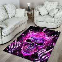 Queen Skull Area Rug Bitch I'm Not A Princess I'm The Fucking Queen - Wonder Print Shop