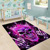 Queen Skull Area Rug Bitch I'm Not A Princess I'm The Fucking Queen - Wonder Print Shop
