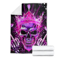 Queen Skull Blanket Bitch I'm Not A Princess I'm The Fucking Queen