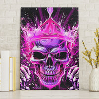 Queen Skull Canvas Wall Art Bitch I'm Not A Princess I'm The Fucking Queen - Wonder Print Shop