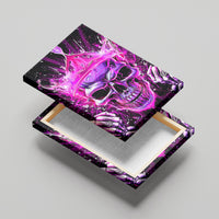 Queen Skull Canvas Wall Art Bitch I'm Not A Princess I'm The Fucking Queen - Wonder Print Shop